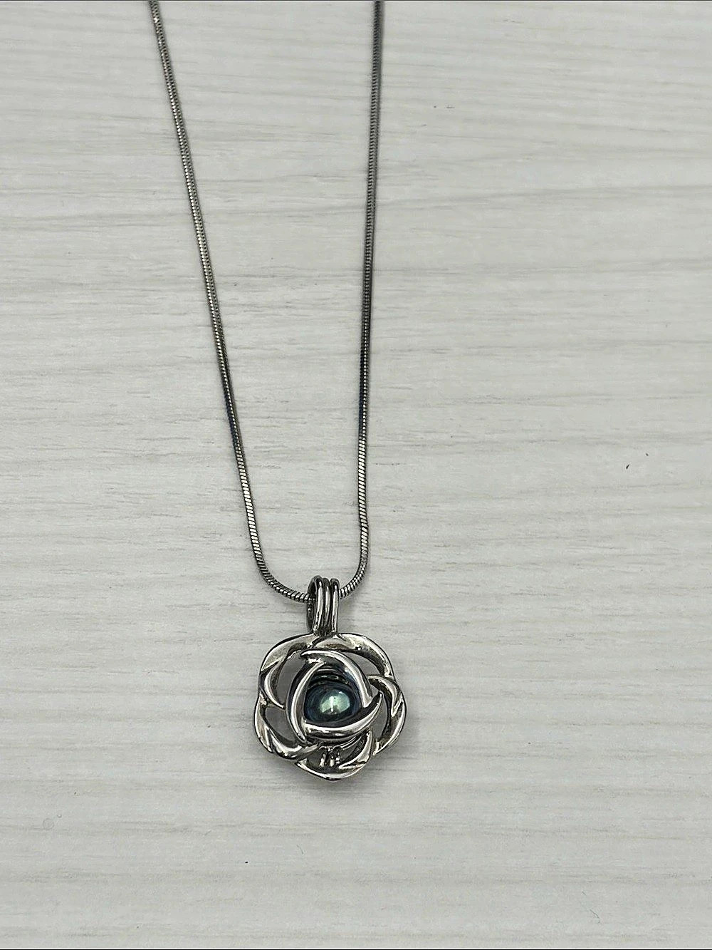 Silver-Tone Pendant Necklace